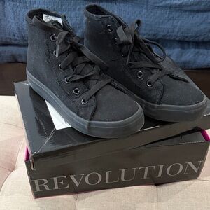 Revolution Black Canvas High-Tops